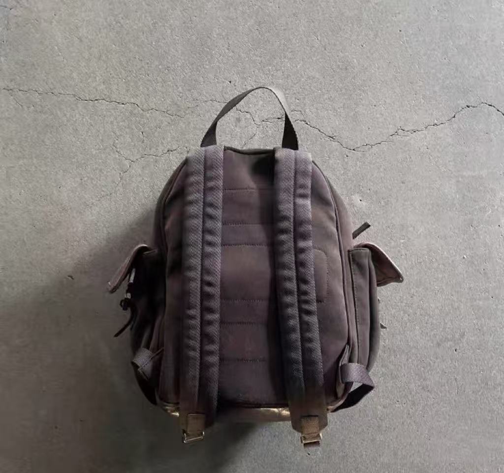 Prada 1999FW sport red fur backpack