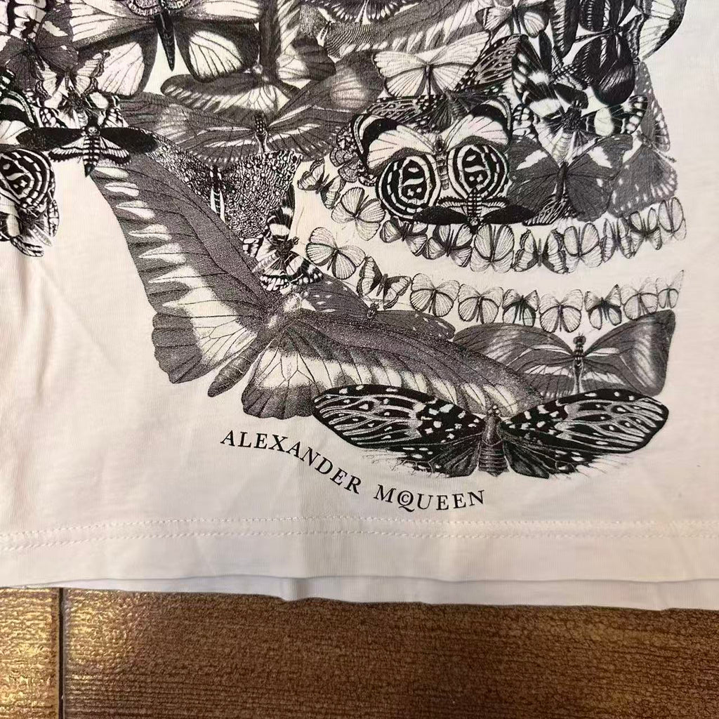 Alexander Mcqueen Butterfly Skull Tee