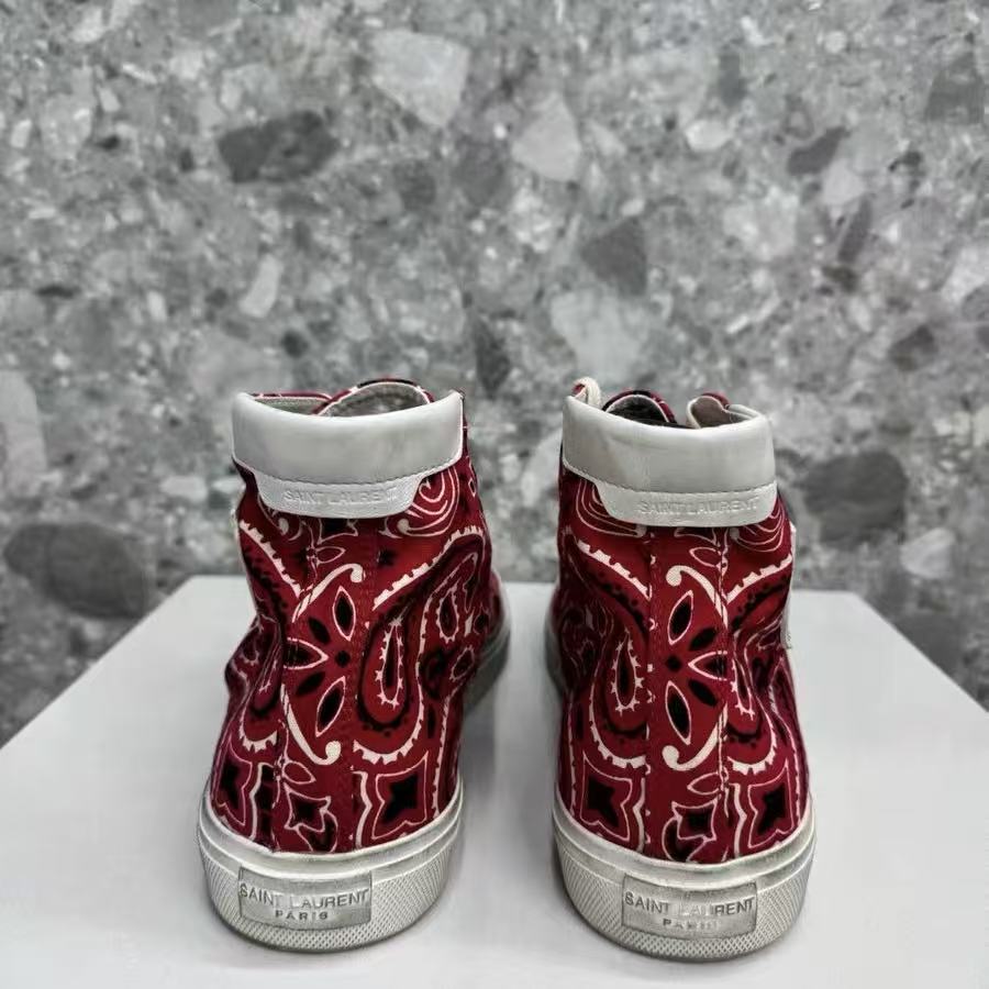 Saint Laurent Bedford Bandana Hi Top Sneaker