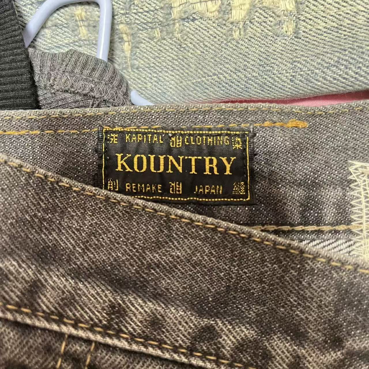 Kapital 18SS 14Oz Skeleton Denim Shorts