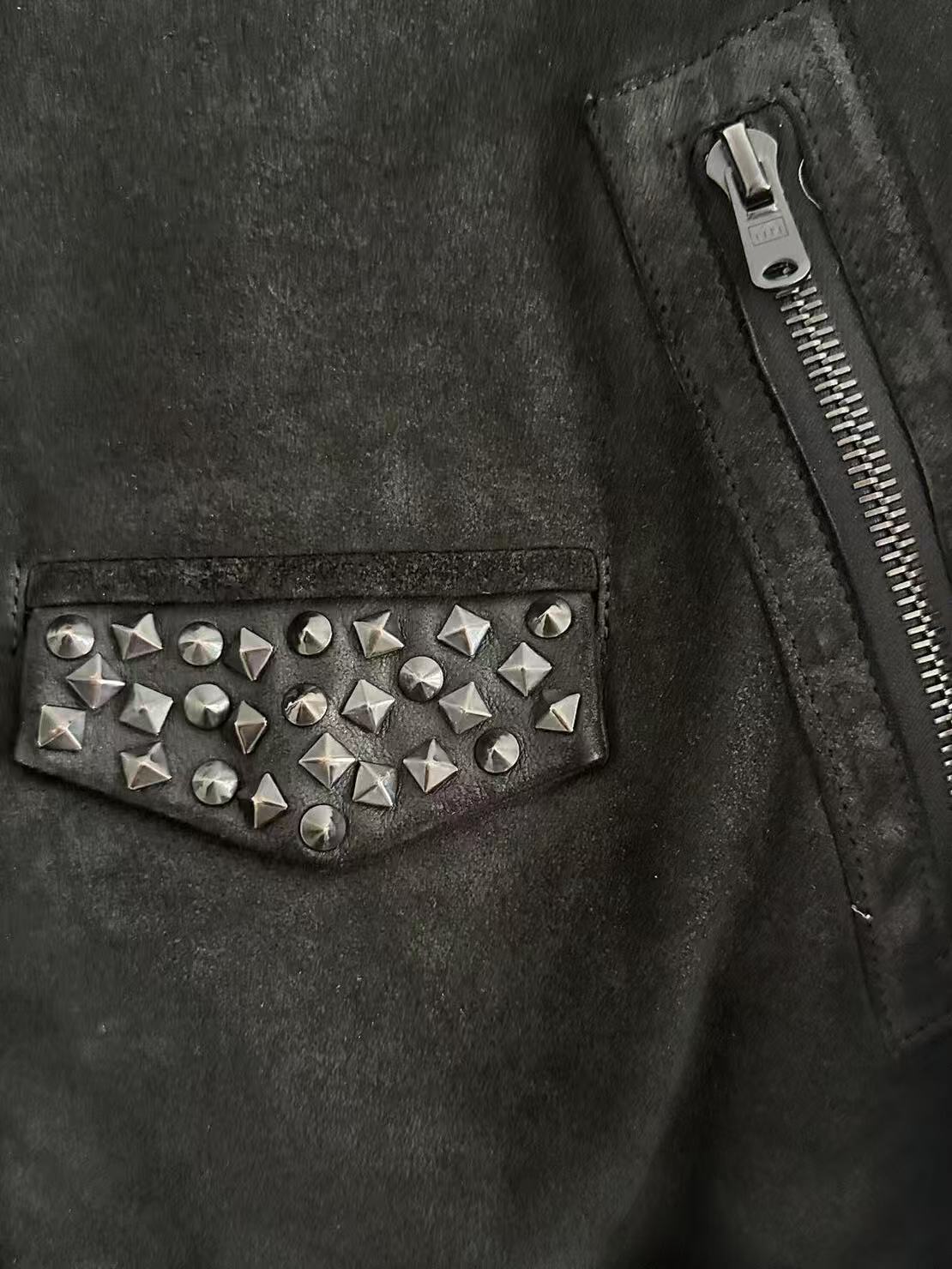Number Nine 06SS Studded Leather Jacket