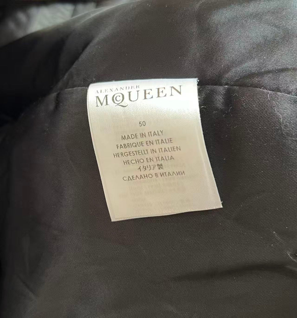 Alexander McQueen FW2013 Herringbone Tweed Bomber Jacket