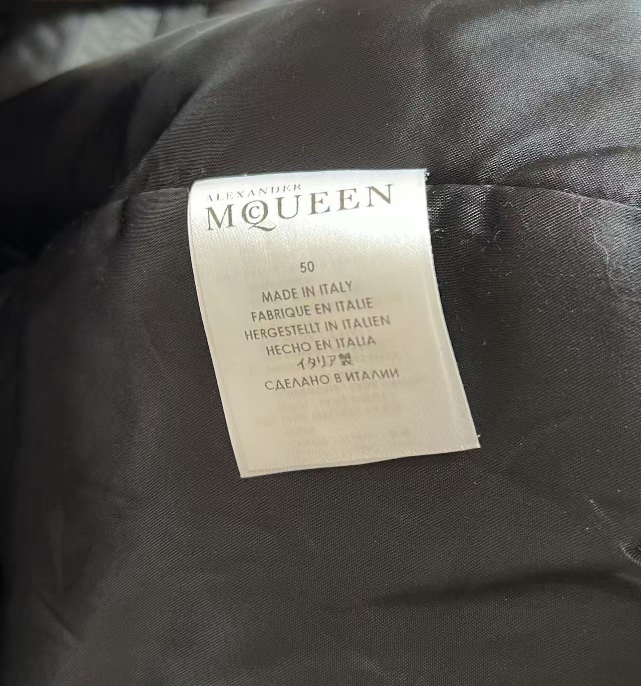 Alexander McQueen FW2013 Herringbone Tweed Bomber Jacket