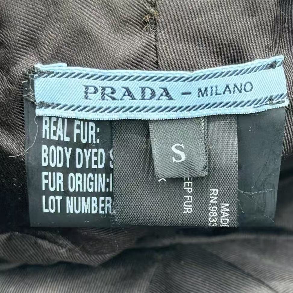Prada Fur Baseball Cap