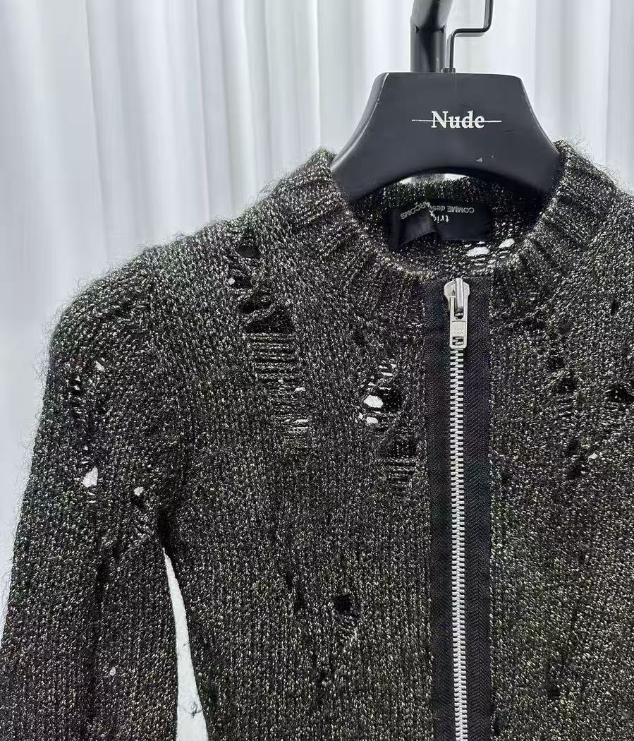 tricot COMME des GARÇONS 2004AW Knit zip up Jacket