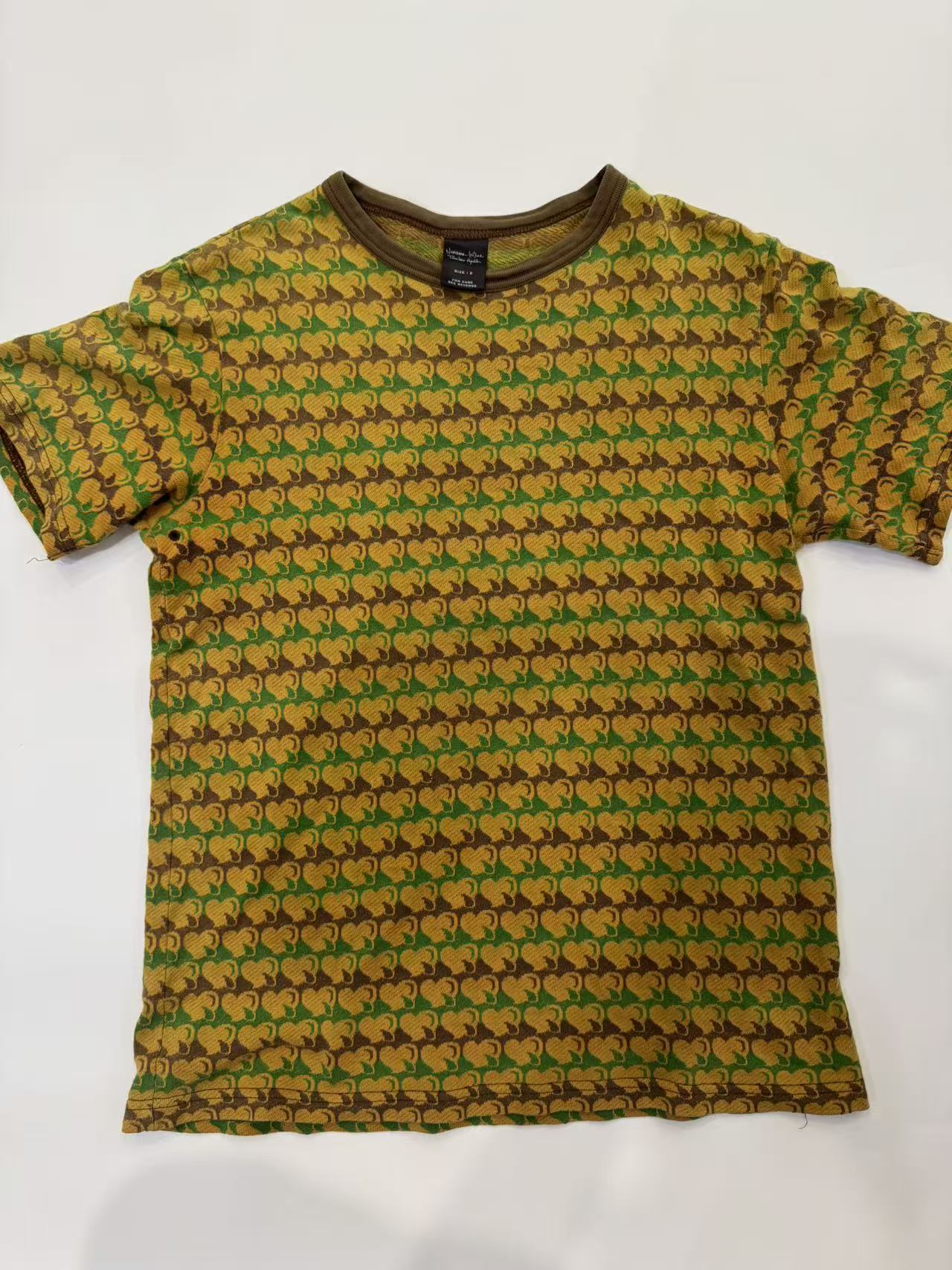 Number Nine 03ss Heart Pattern Jacquard Tee