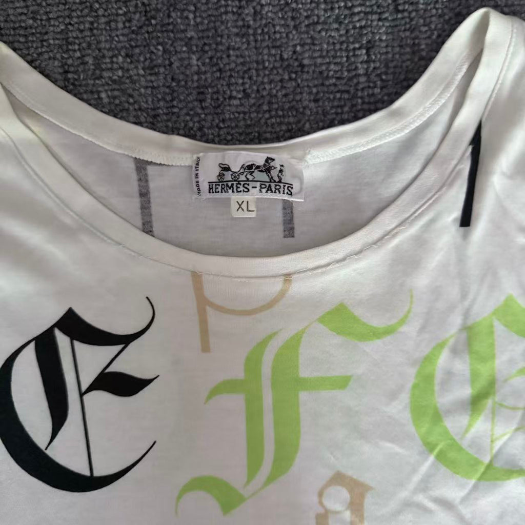 Hermes Alphabet Print shirt by Margiela