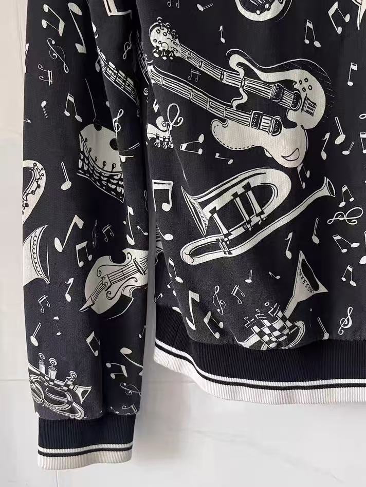 Dolce&Gabbana 04SS Musical Print Hoodie