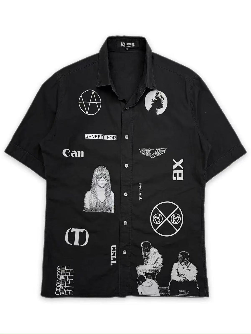 Raf Simons 03SS Consumed Graphic Button Shirt