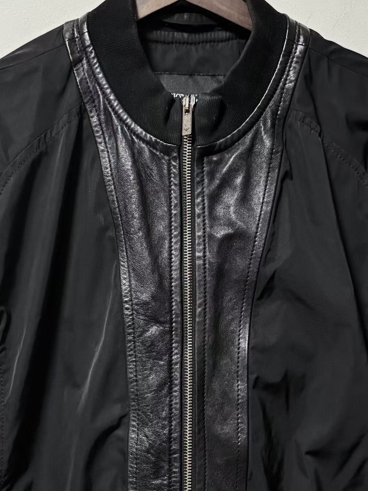 Emporio Armani 2009 Leather Patchwork Jacket