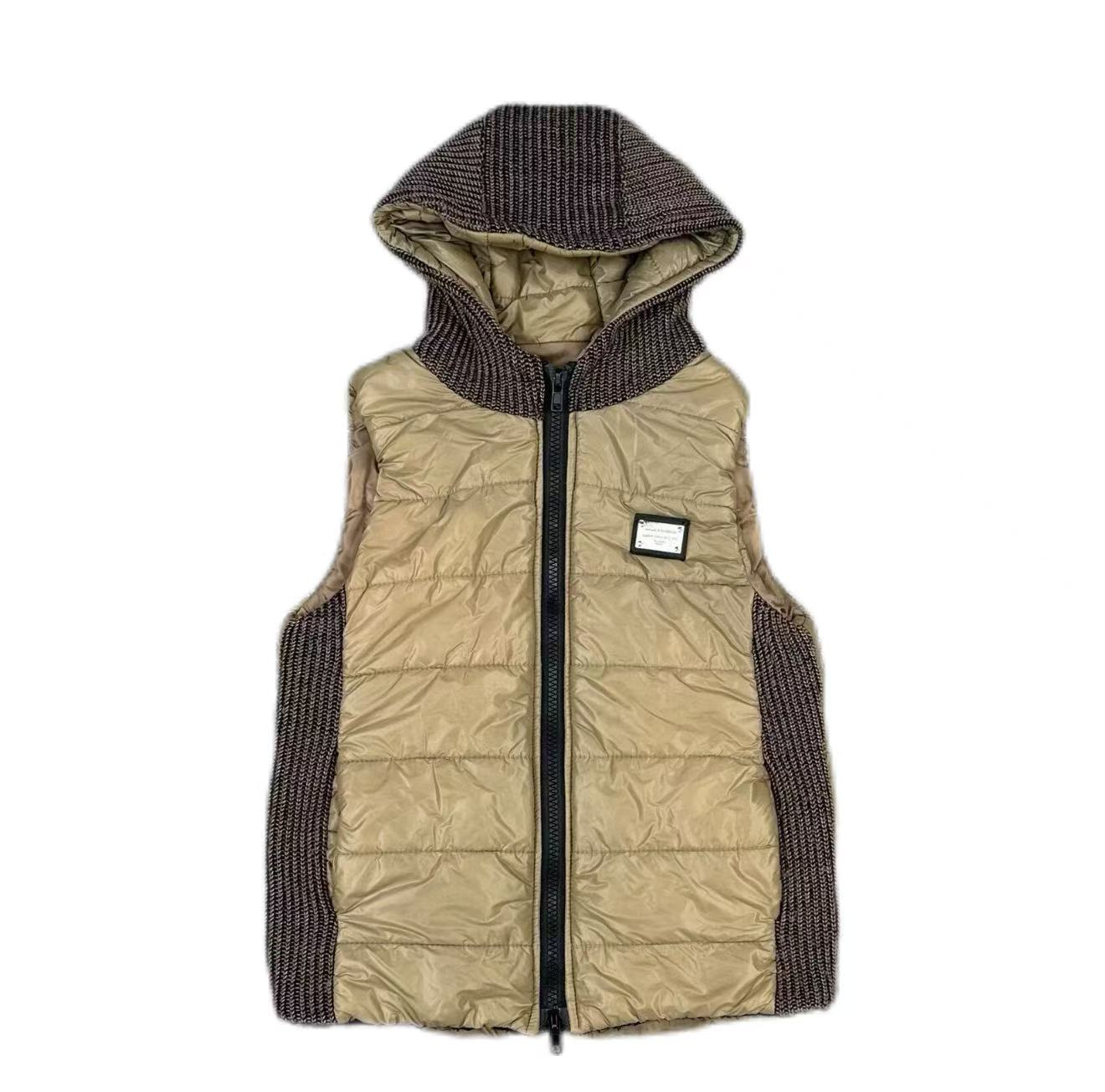 Dolce&Gabbana Knit-Paneled Down Vest