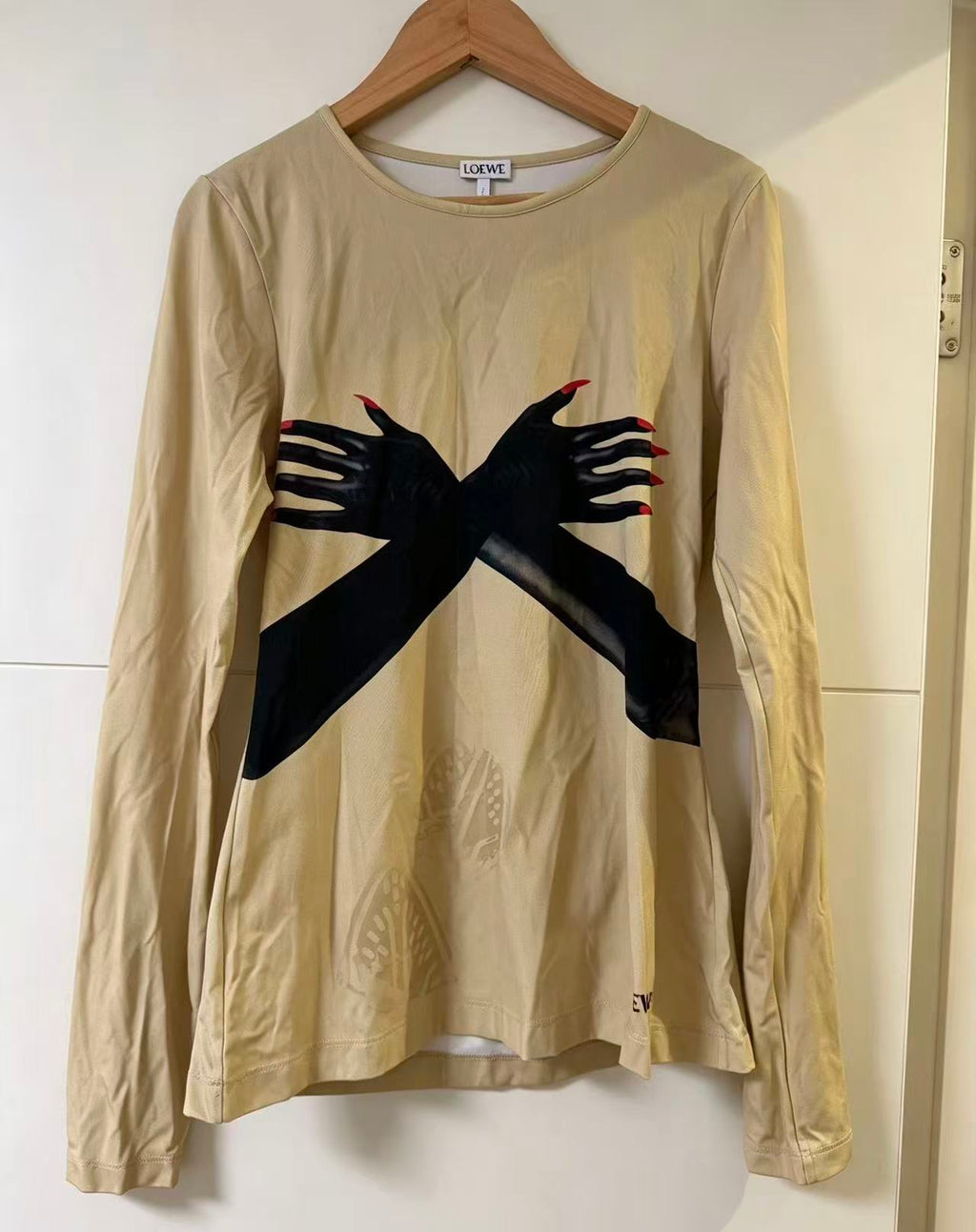 Loewe 2022 Glove Print Long-Sleeve Shirt