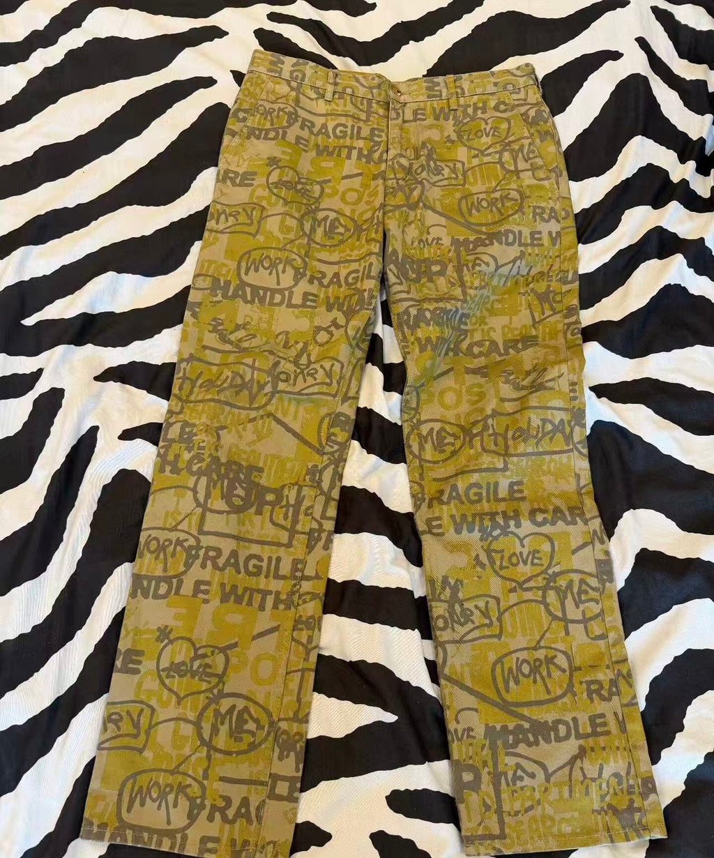 Comme Des Garcons Homme Plus 07SS Golden Boy Graffiti Pants