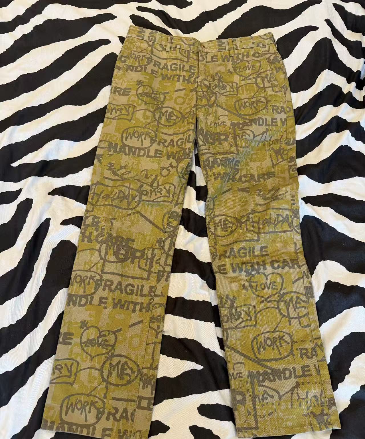 Comme Des Garcons Homme Plus 07SS Golden Boy Graffiti Pants