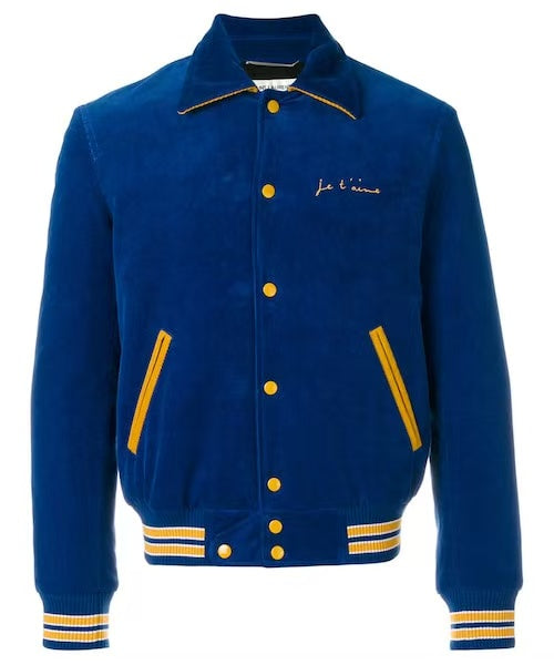 Saint Laurent 17AW Je T'aime Corduroy Teddy Bomber Jacket