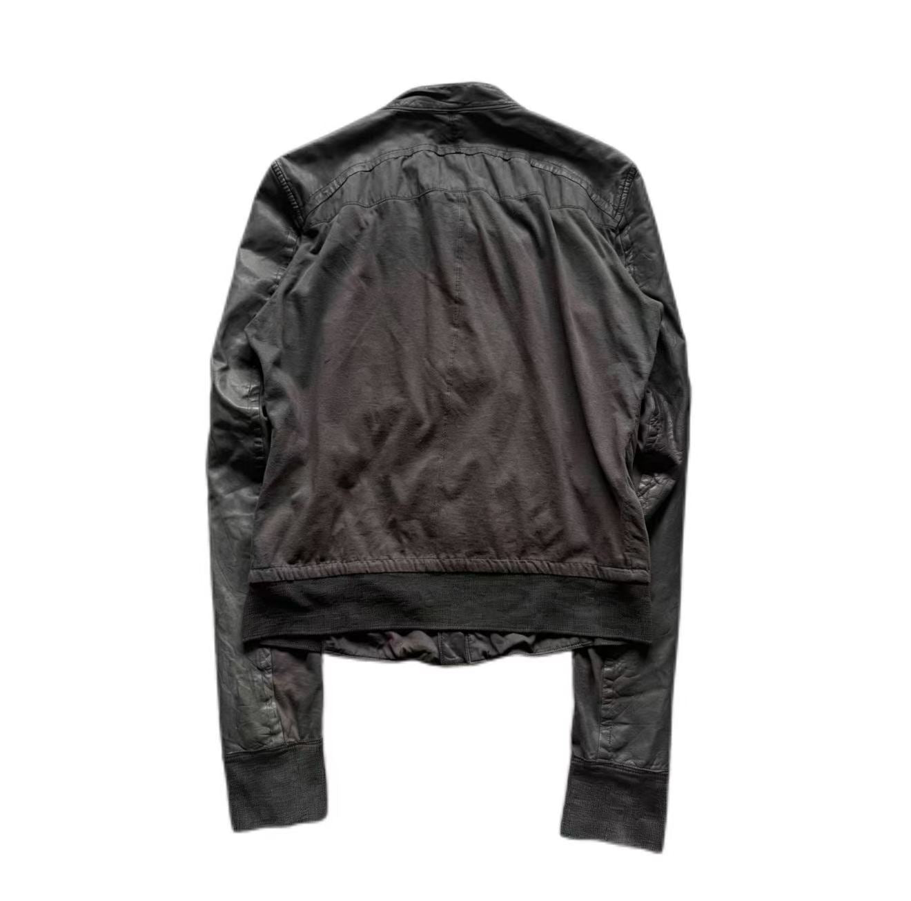 Rick Owens Cropped Hybird Leather Jacket