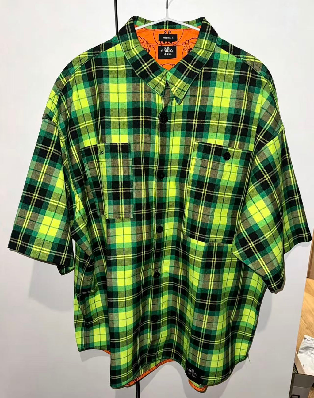 S.R. STUDIO. LA. CA. Check Short Sleeve Shirt