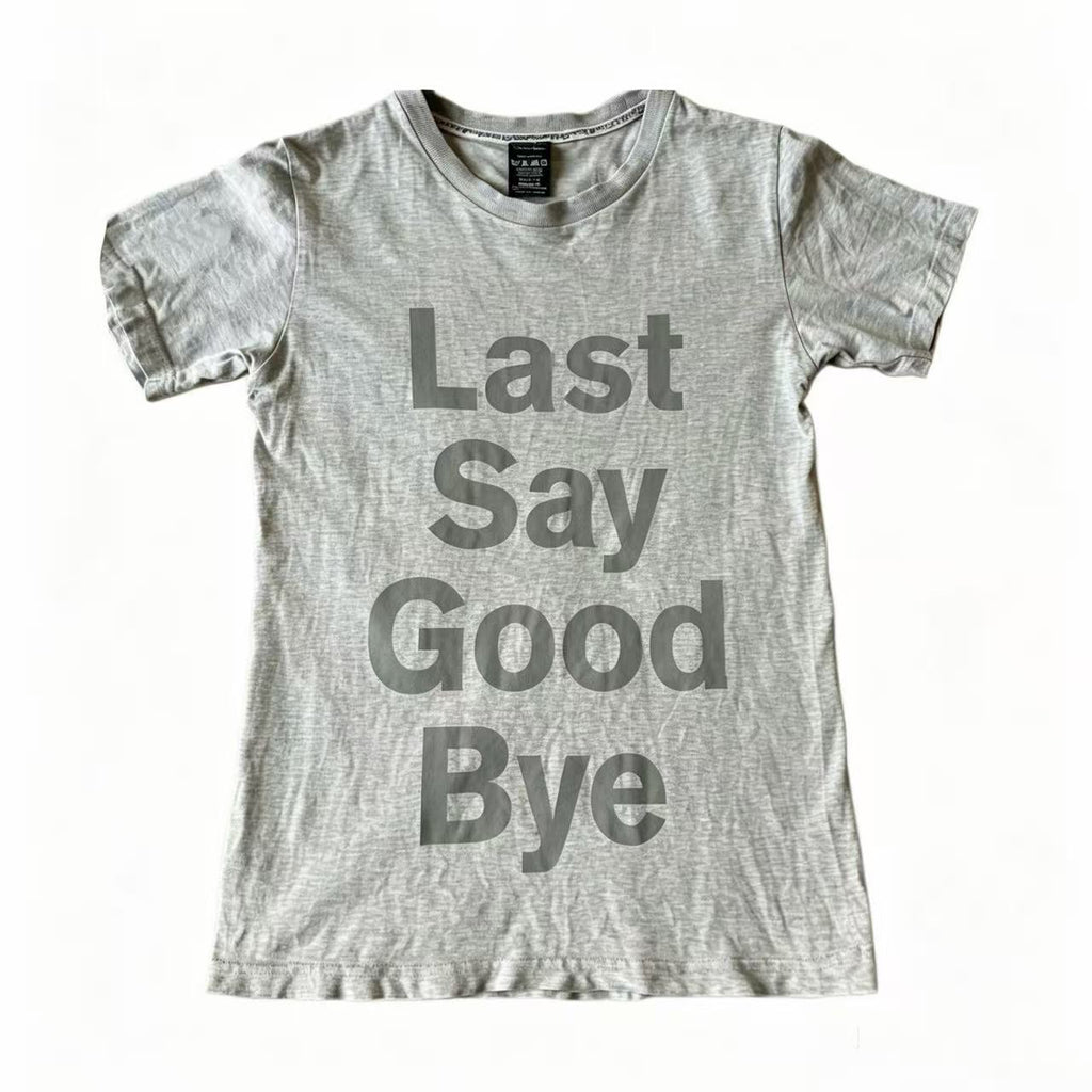Number Nine 09aw Last Say GoodBye tee