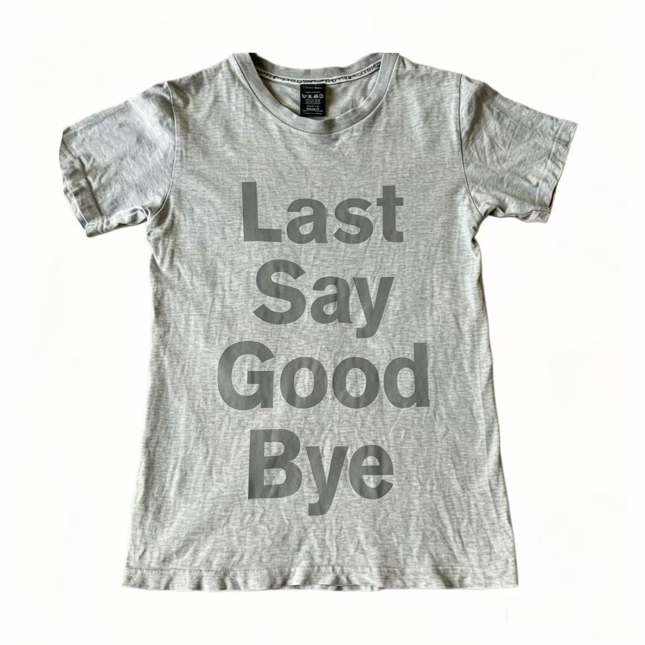 Number Nine 09aw Last Say GoodBye tee