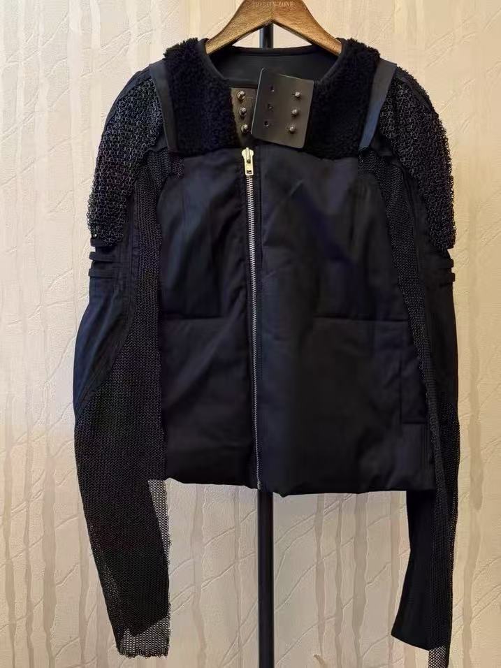 Rick Owens Panelled Biker Jacket