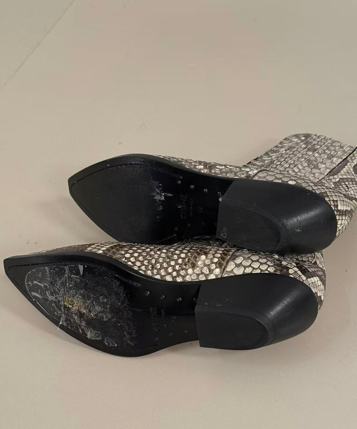 Celine 24SS Python Western Boots