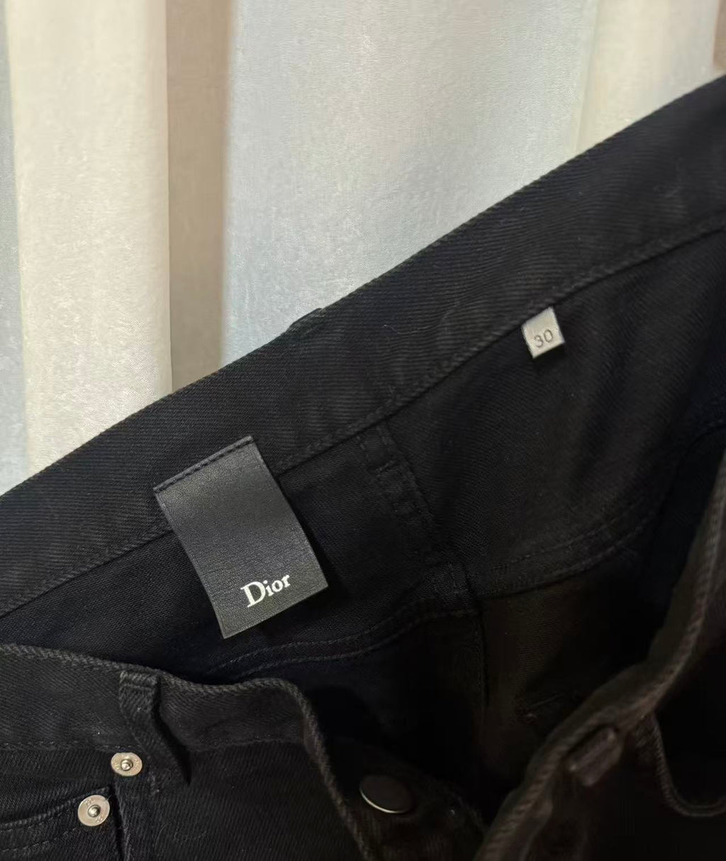 Dior Homme 16FW Red Stitched Jeans