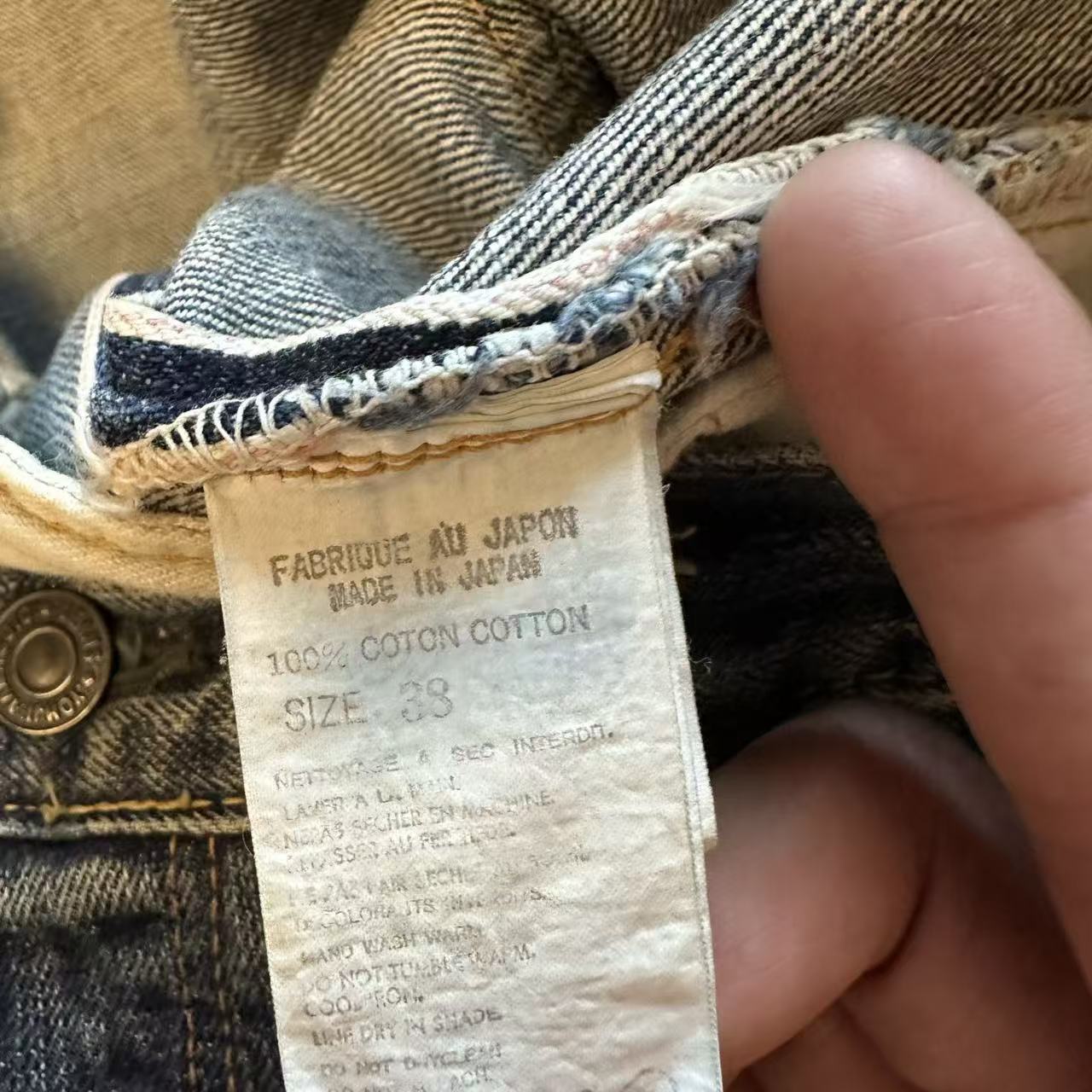 Yohji Yamamoto 02AW Hand Painted Floral Denim