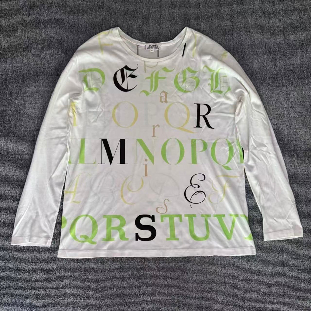 Hermes Alphabet Print shirt by Margiela