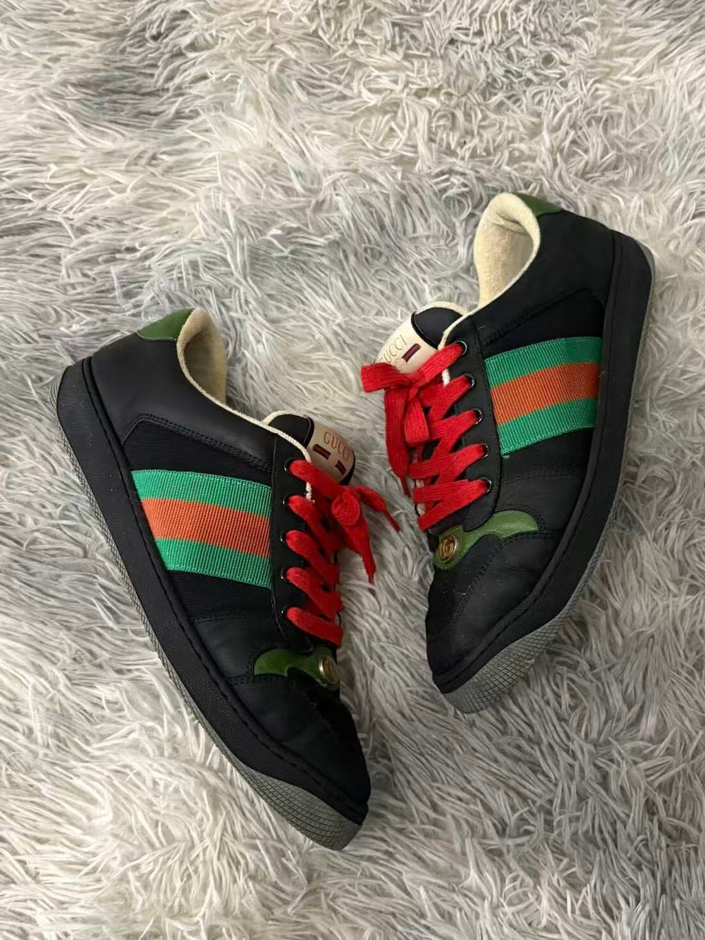 Gucci Screener Web Sneakers