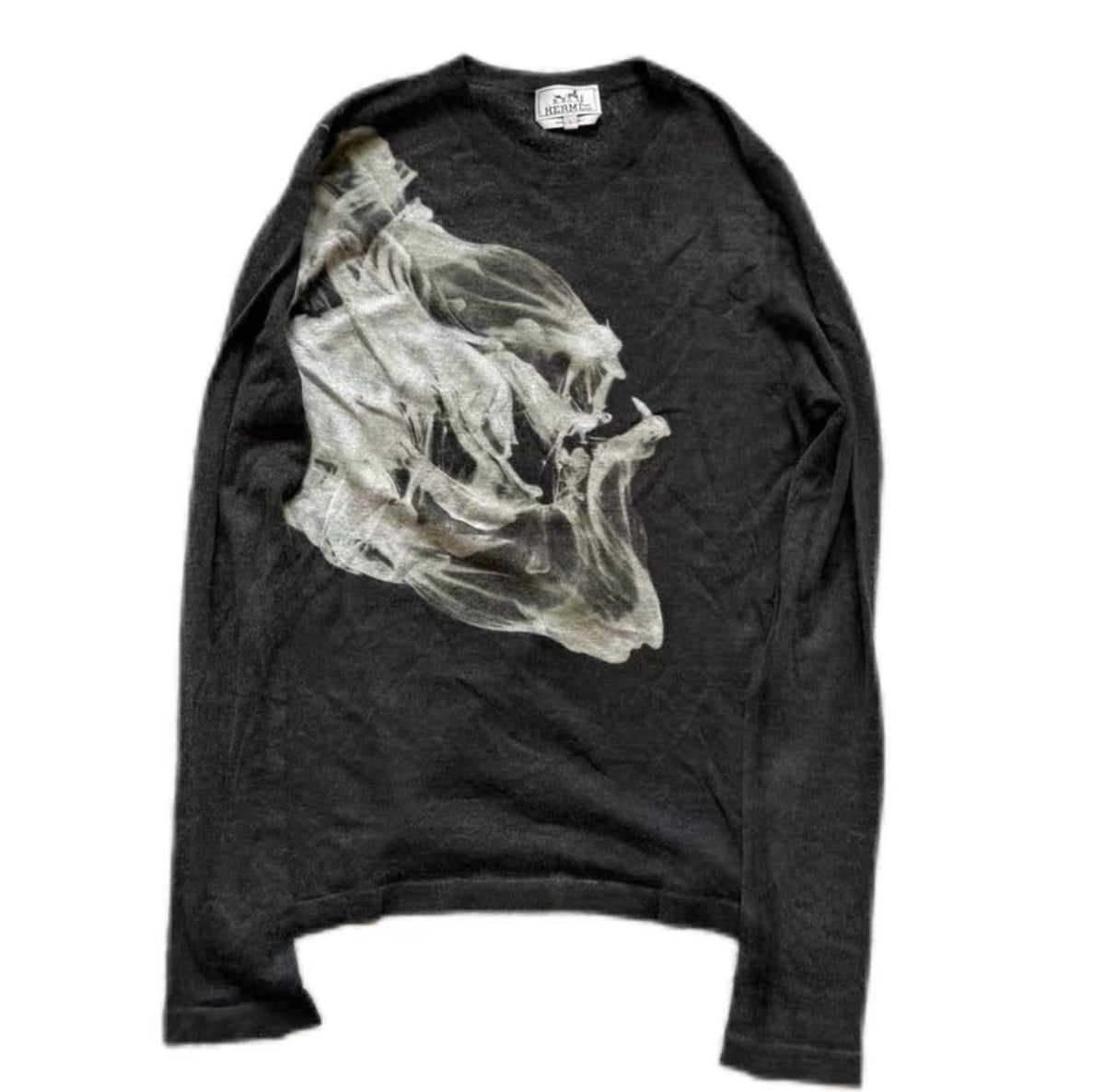 Hermes 12FW runway Smoke Cashmere Shirt