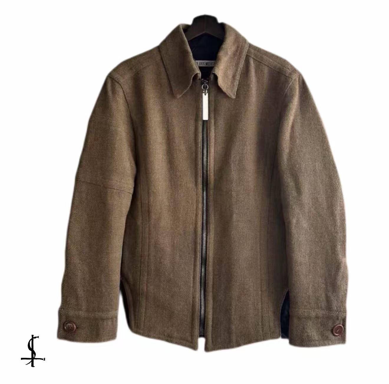 Dirk Bikkembergs Heavy-Duty Wool Zip-up Jacket