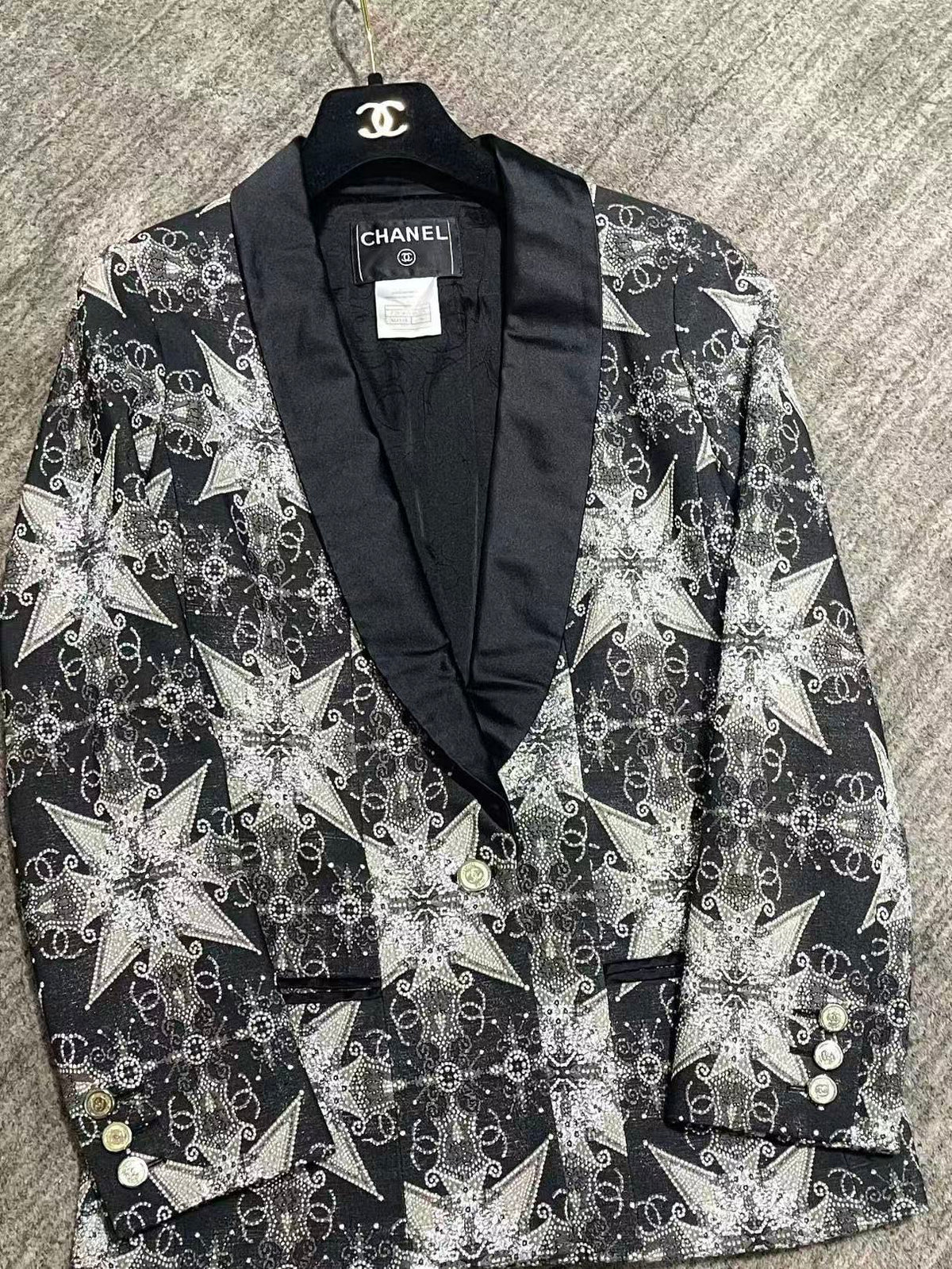 Chanel 2006 Star Jacquard Blazer