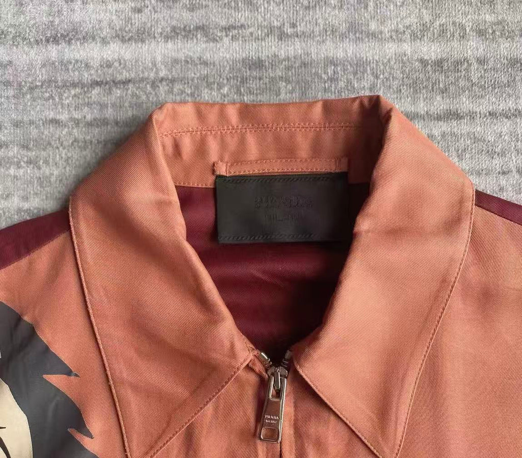 Prada 14SS Holiday Sunset Potrait Dancer Oil Jacket