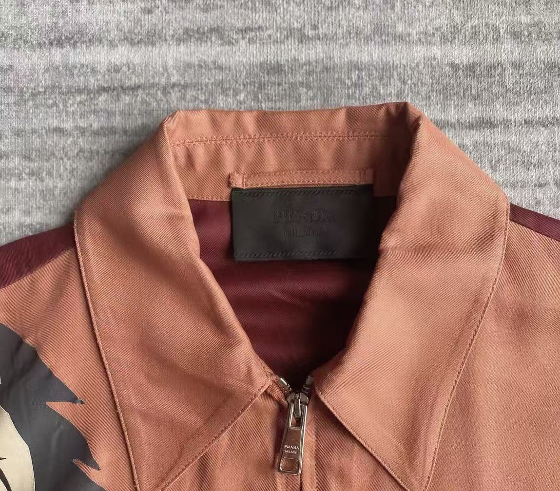 Prada 14SS Holiday Sunset Potrait Dancer Oil Jacket