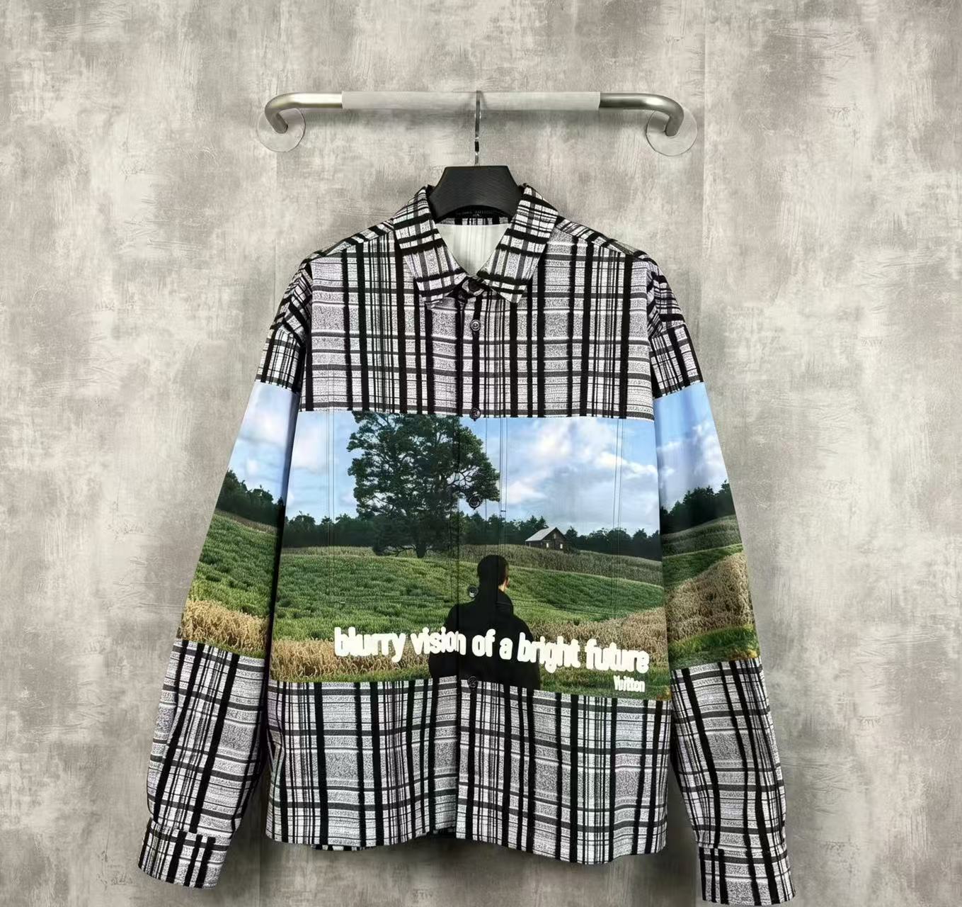 Louis Vuitton 23AW Blurry Vision of A Bright Future Plaid Shirt