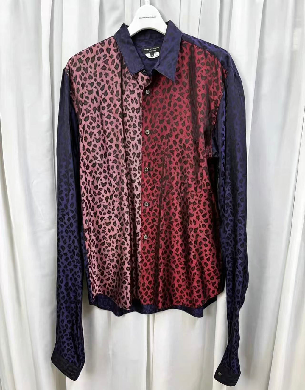 Comme Des Garcons Homme Plus 20AW Leopard Satin Shirt