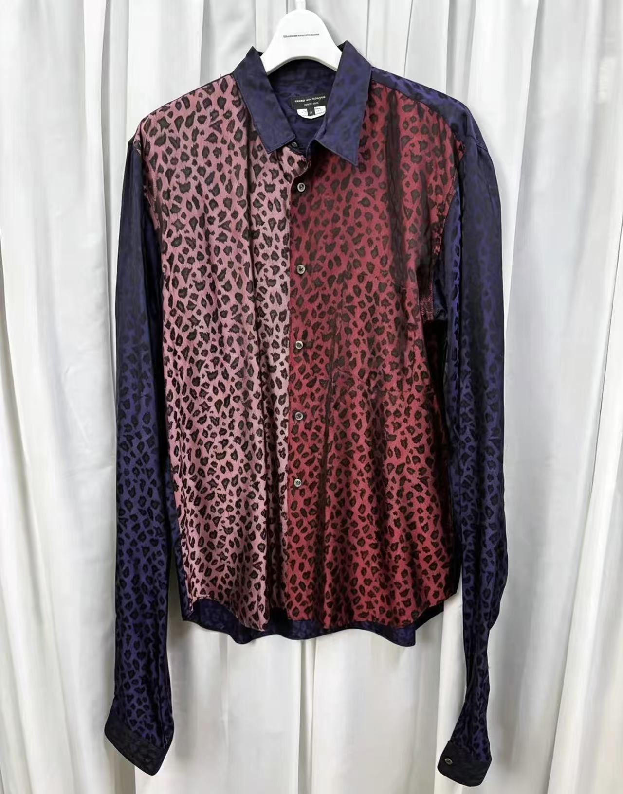 Comme Des Garcons Homme Plus 20AW Leopard Satin Shirt