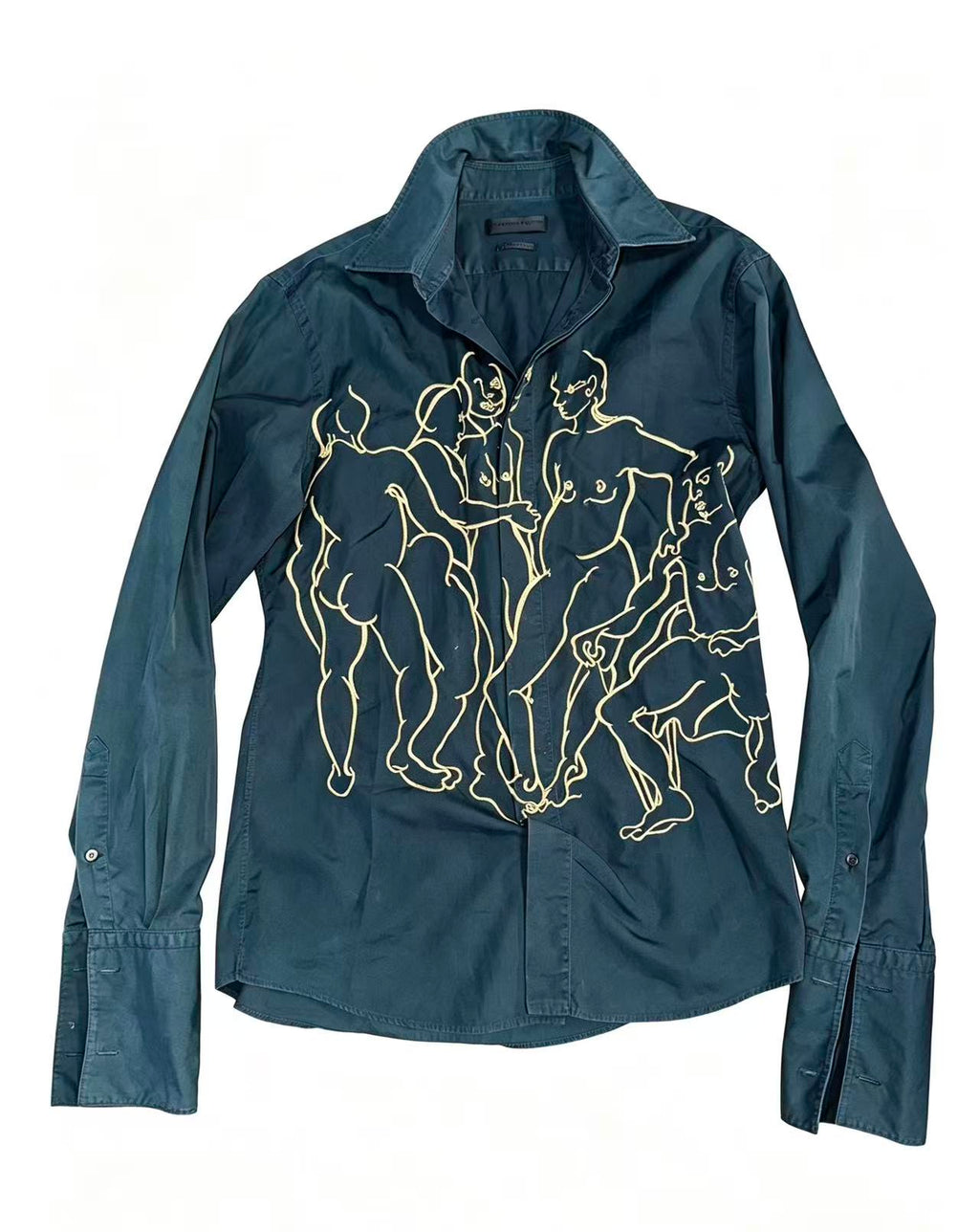 Alexander McQueen FW2014 Gold Embroidered Shirt