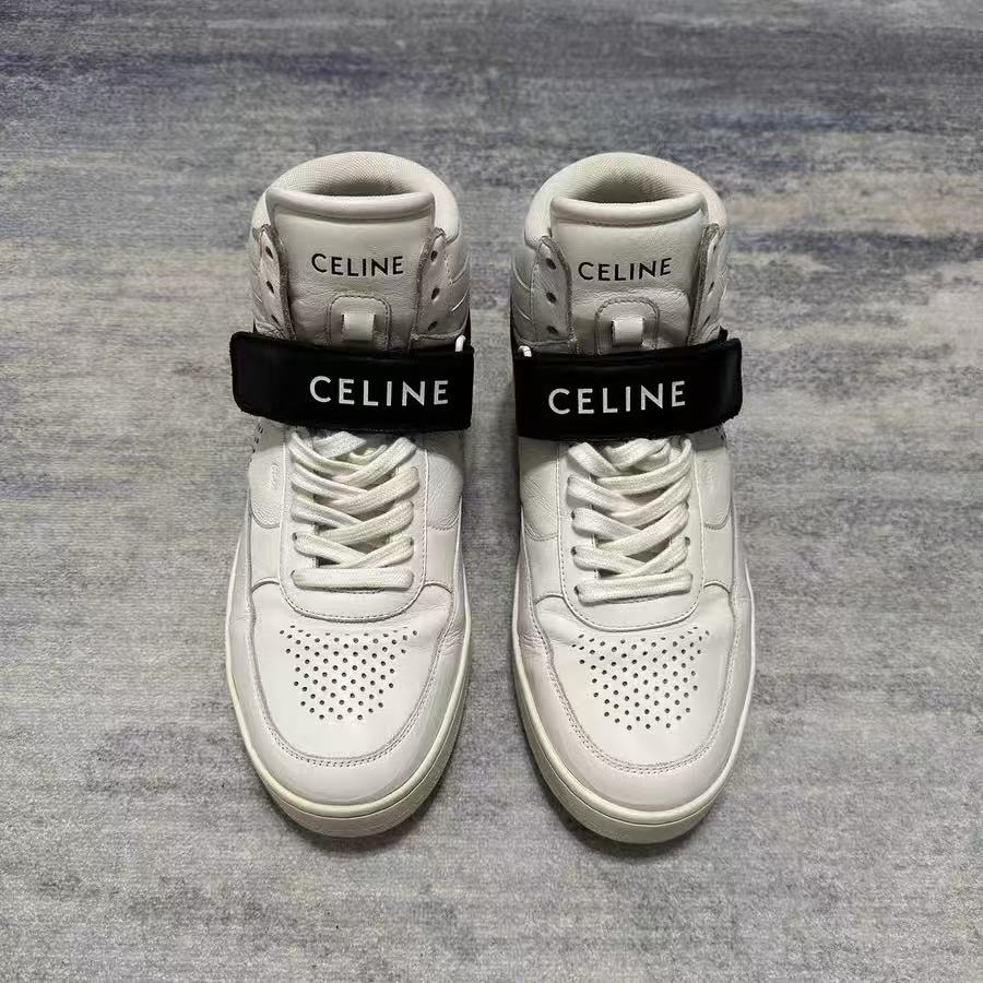 Celine By Hedi Slimane CT-03 Leather High-Top Sneakers