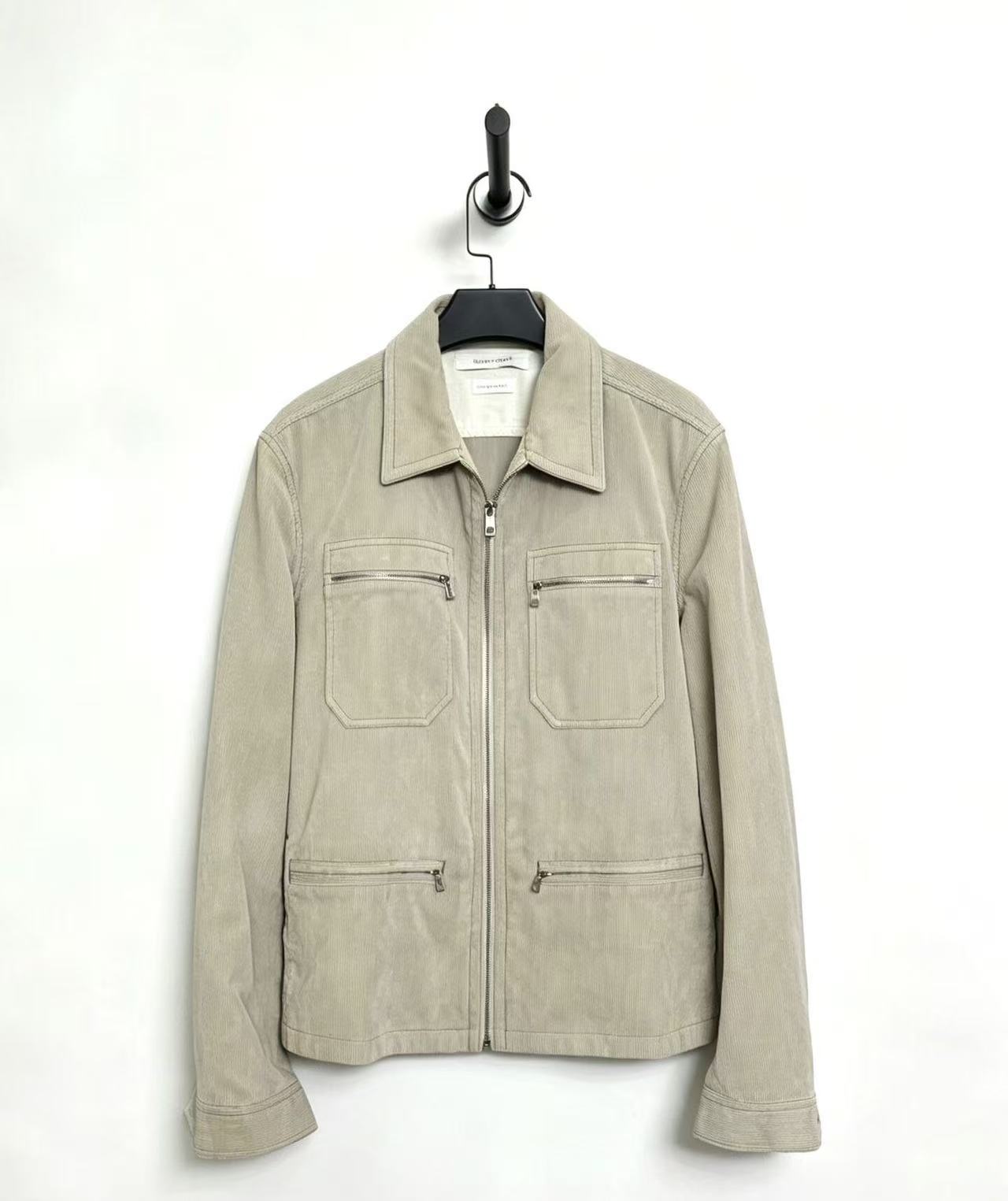 Marc Jacobs Beige Corduroy Full-Zip Workwear Jacket