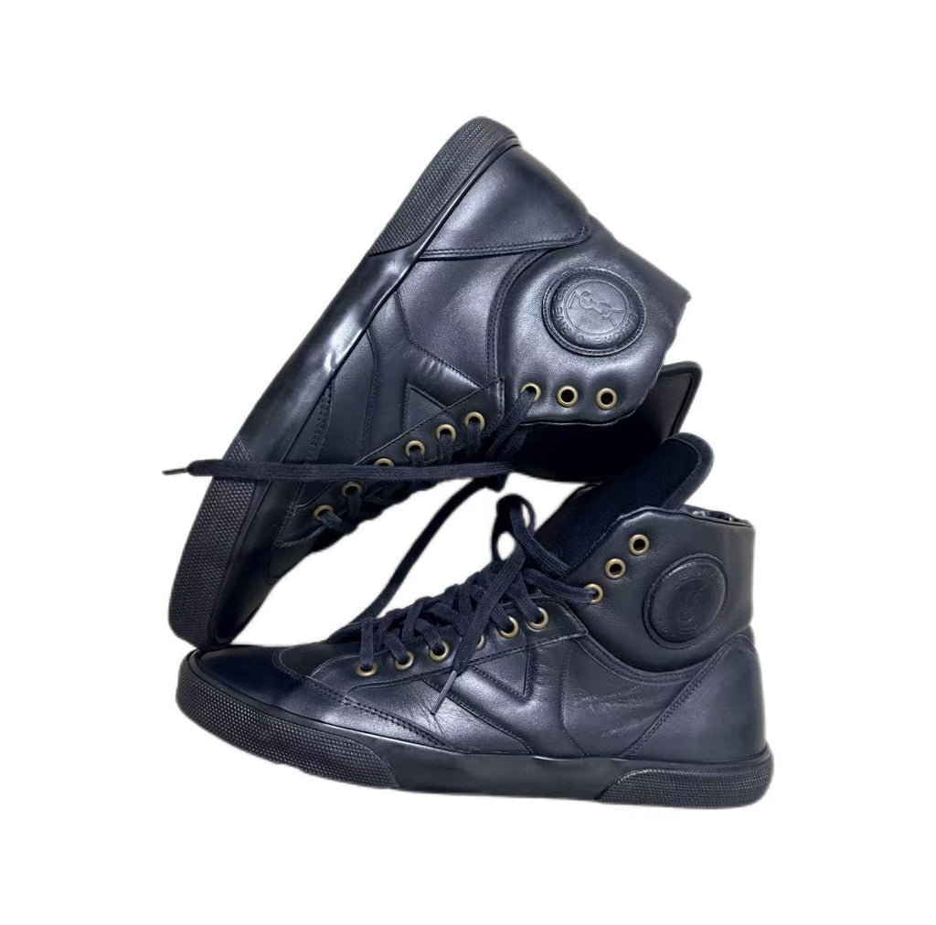Saint Laurent By Hedi Slimane Rive Gauche Hi Top Sneakers
