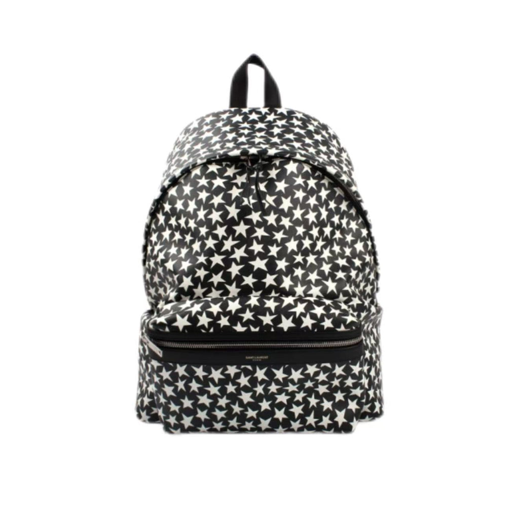 Saint Laurent Calfskin Star Print Hunting Backpack