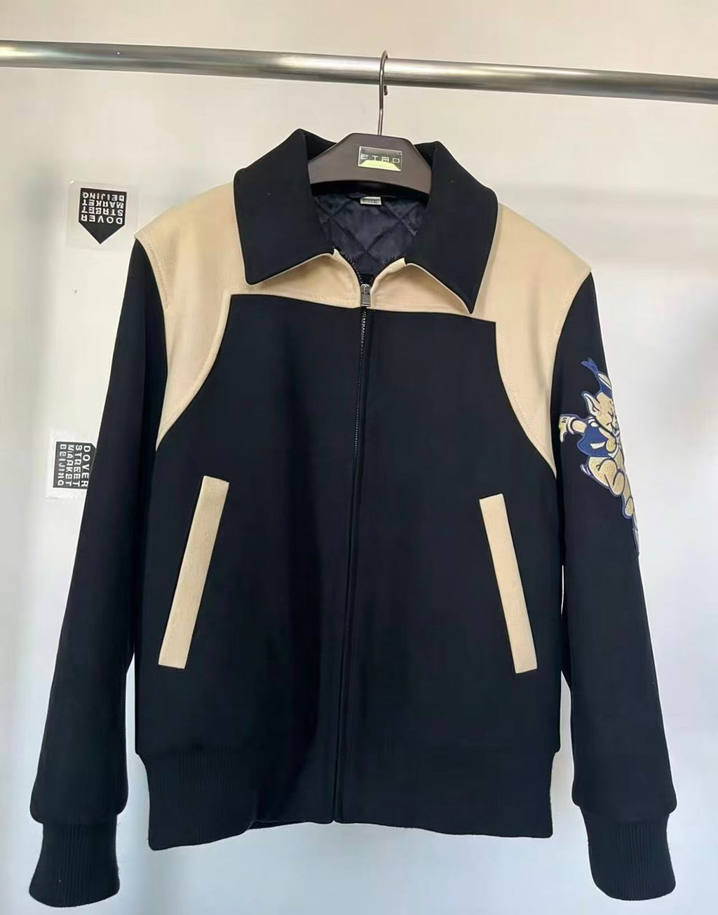 Gucci 2019 Three Little Pigs Wool Bomber Jacket