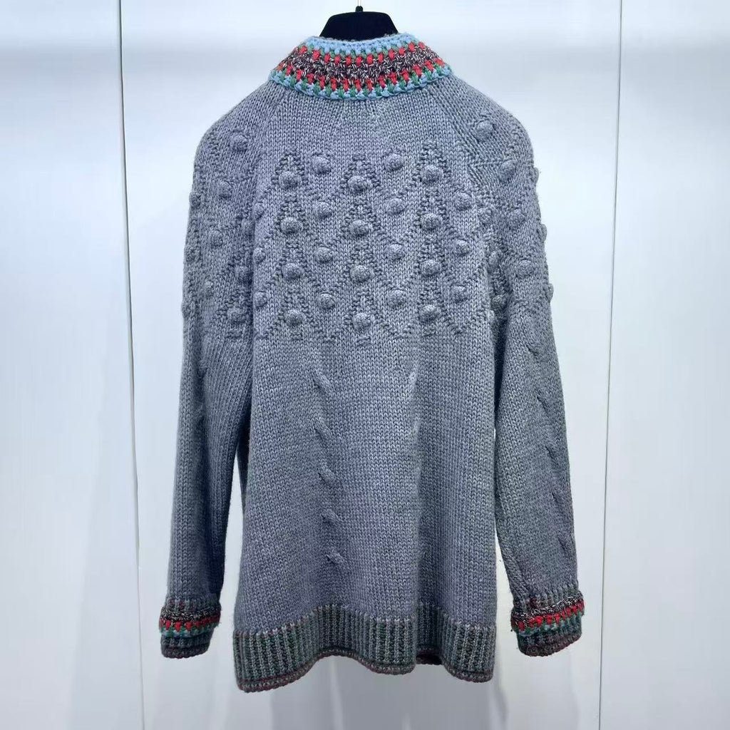 Chanel 15AW Leather Buckle Straps Cardigan