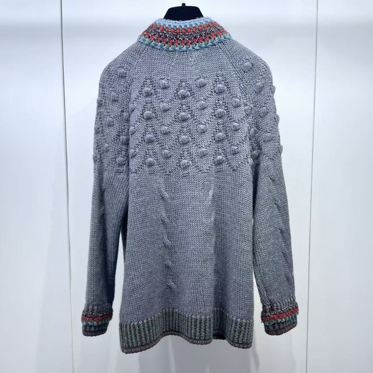 Chanel 15AW Leather Buckle Straps Cardigan