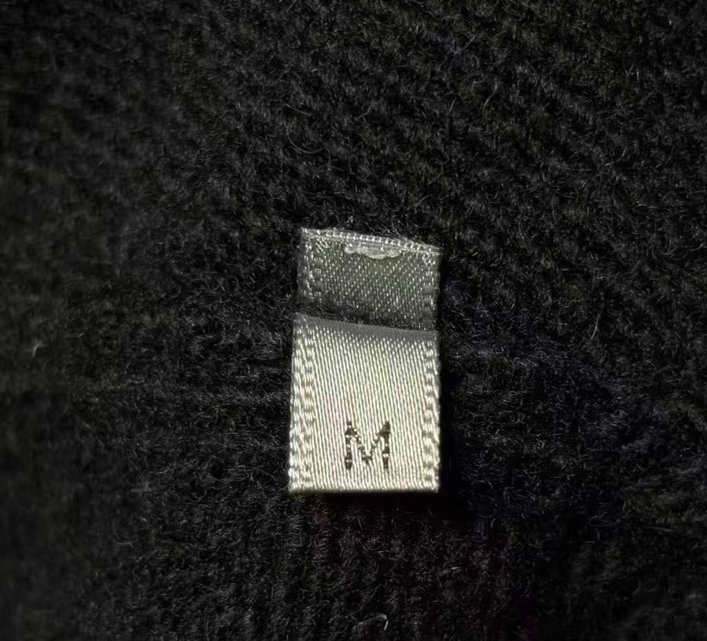 Dior Homme 05AW Studded Cashmere V-Neck Sweater