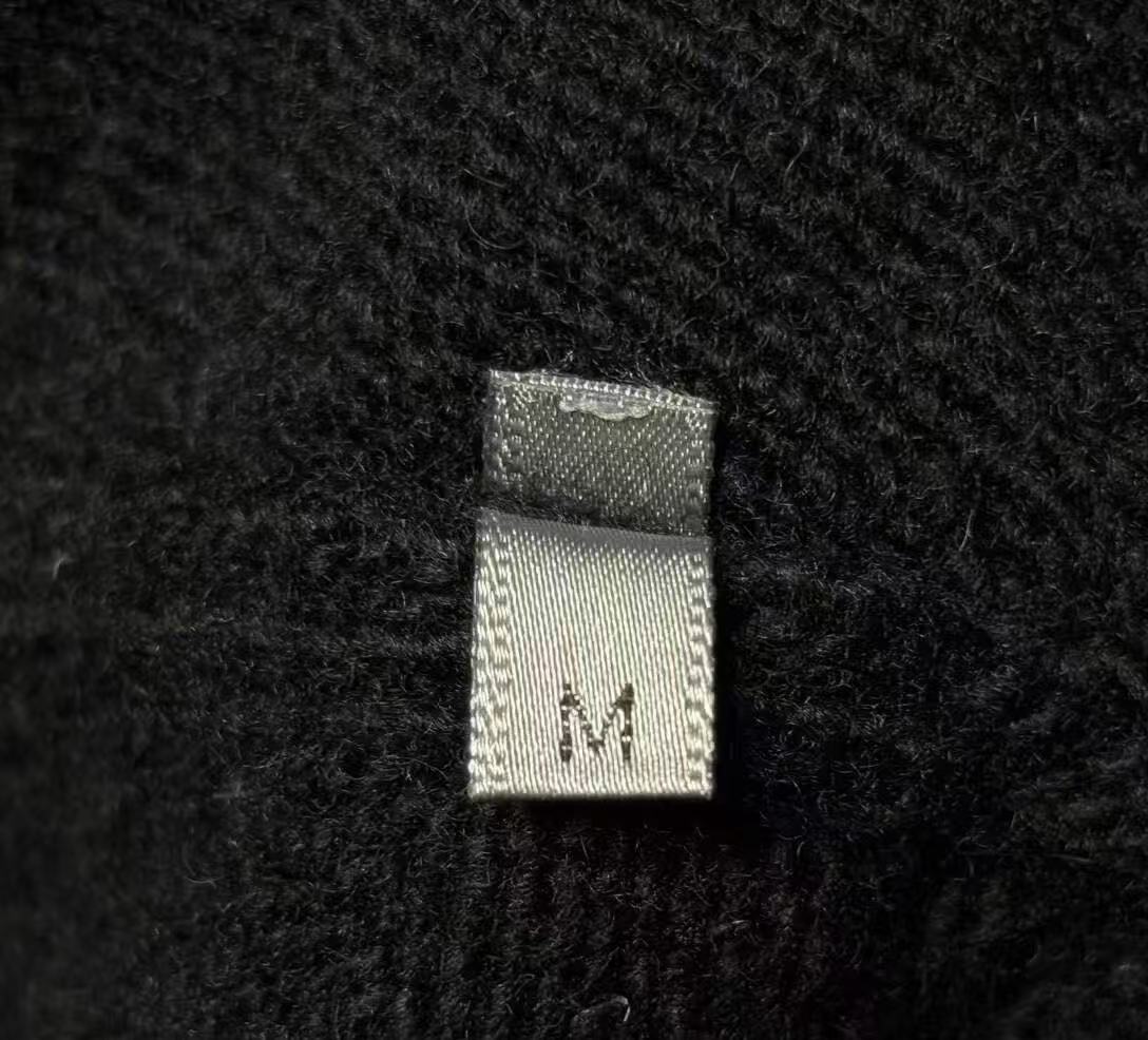 Dior Homme 05AW Studded Cashmere V-Neck Sweater