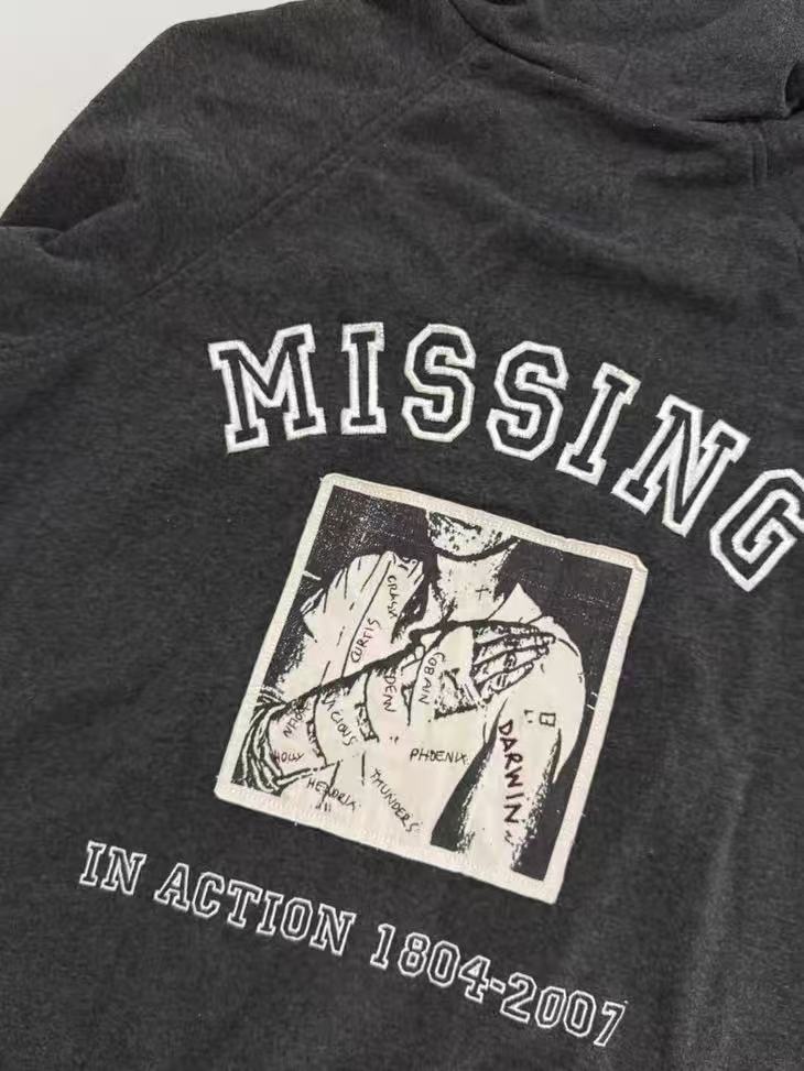 Raf by Raf Simons 07SS Missing in Action" Zip Hoodie