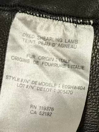 Helmut Lang 11AW Paneled Fur Leather Jacket