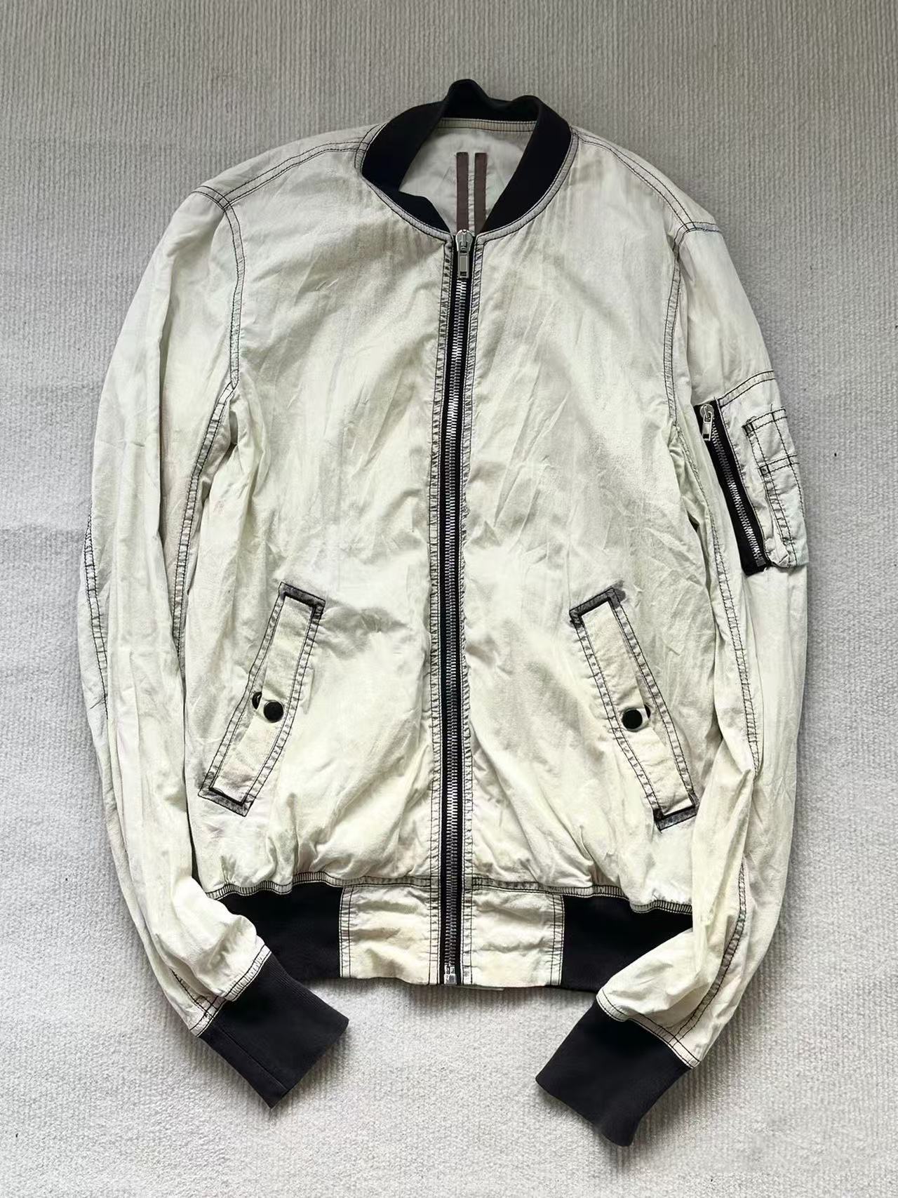 Rick Owens Drkshdw Washed Cotton MA-1 Bomber Jacket